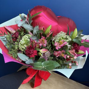 Balloon & Flower Bouquet (Medium)